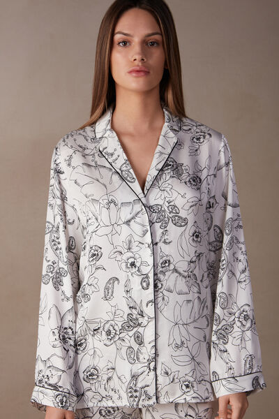 Pure Joy Long-Sleeved Satin Top