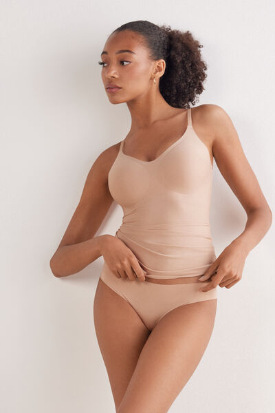 Top con Reggiseno Eri in Microfibra