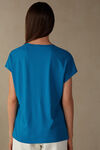 Bluză Mânecă Scurtă Guler Rotund din Bumbac Supima® Ultrafresh