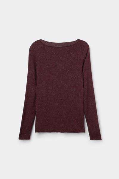 Maglia Girocollo in Modal Light con Cashmere Lamè