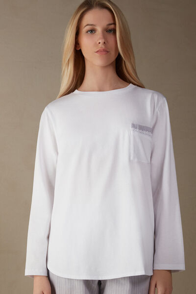 T-shirt manches longues en coton supima® Boyfriend's Shirt