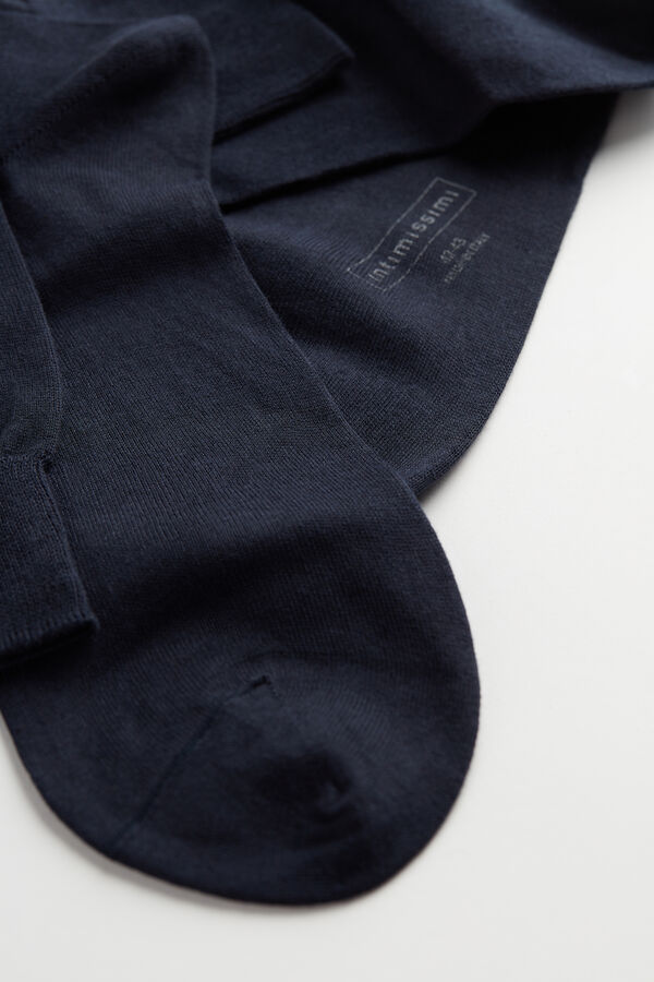 Short Socks in Cotton-Silk-Cashmere Blend