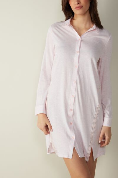 Langärmeliges Nachthemd aus Supima® Baumwolle Ultrafresh Sporty Cotton