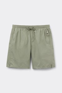 Einfarbige Badeshorts langes Modell