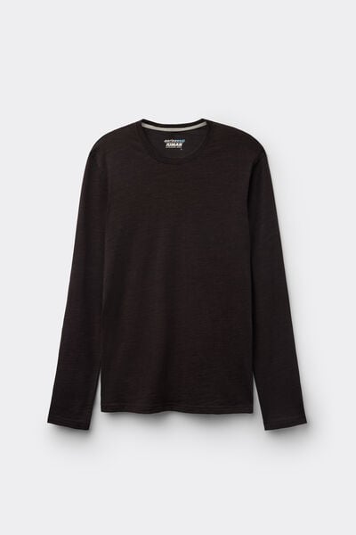 Long-sleeve Round-Neck Merino-Wool Top