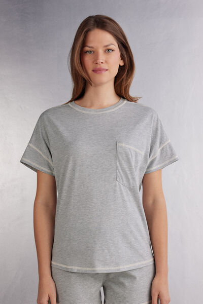 Short-Sleeved Superior Cotton Top