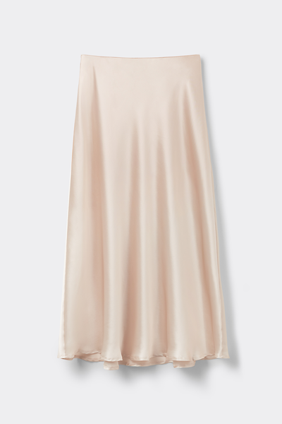 Silk Midi Skirt