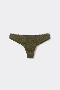 Lace and Microfibre Brazilian Briefs