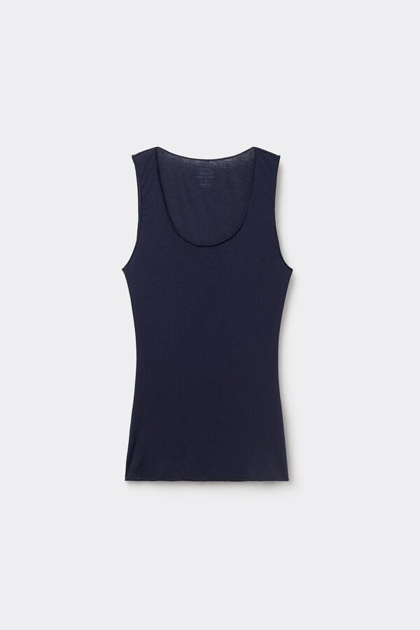 Modal Cashmere Ultralight Wide-Shoulder Top
