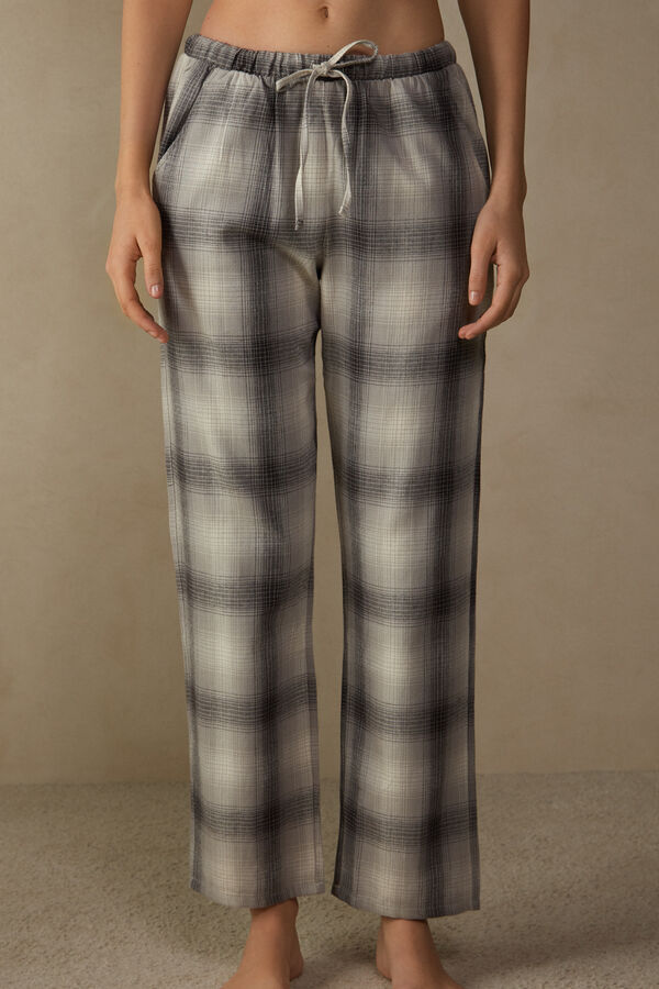 Warm Cuddles Brushed Plain-Weave Trousers