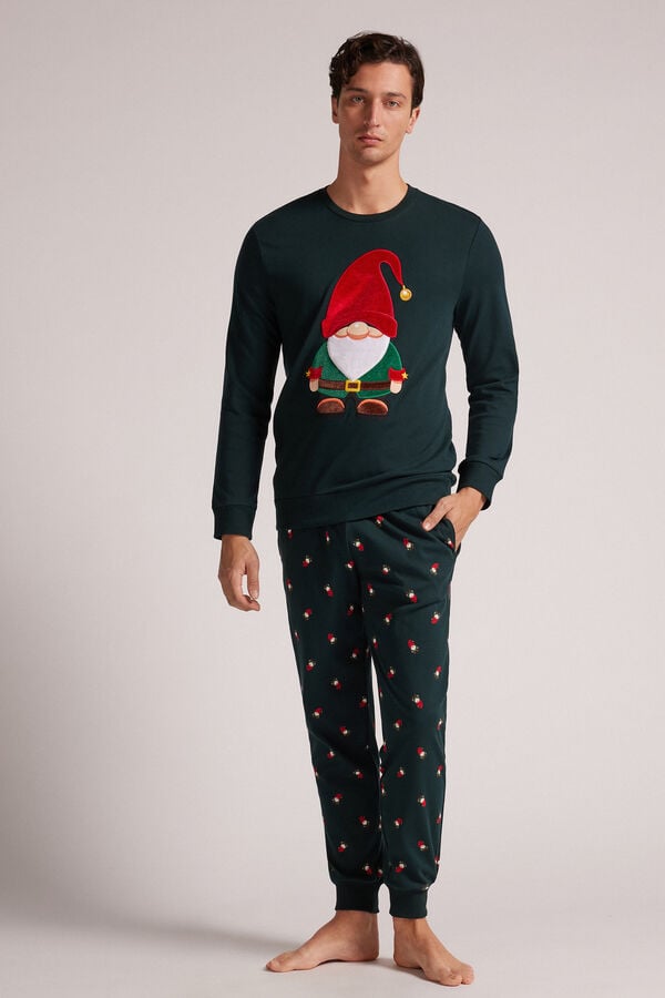 Gnome Full-Length Cotton Pyjamas