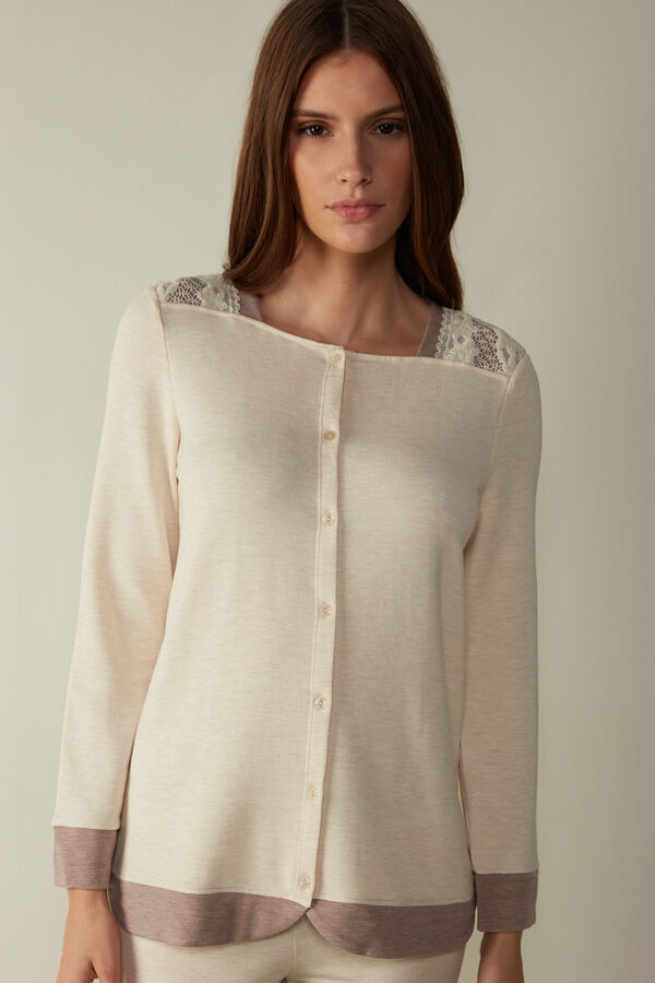 T-shirt manches longues ouvert devant CLASSIC BEAUTY