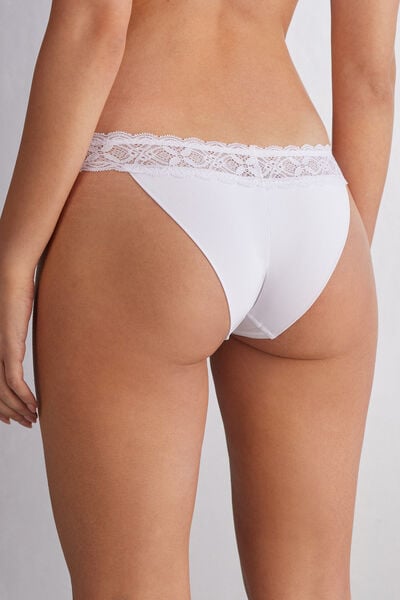 Lace and Microfibre Carioca Brazilian Briefs