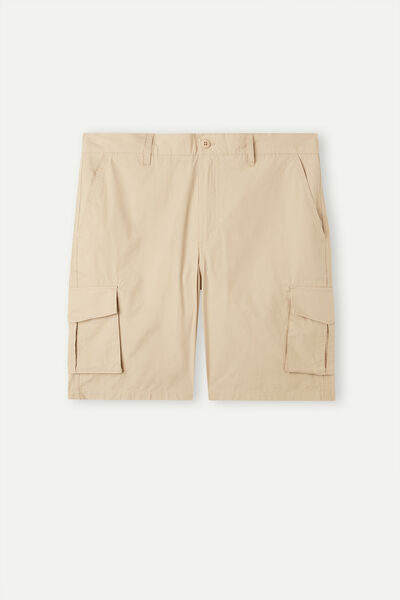 Kurze Cargohose aus Baumwolle