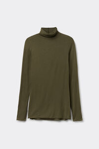 Rollkragenshirt aus Modal und Kaschmir Ultralight