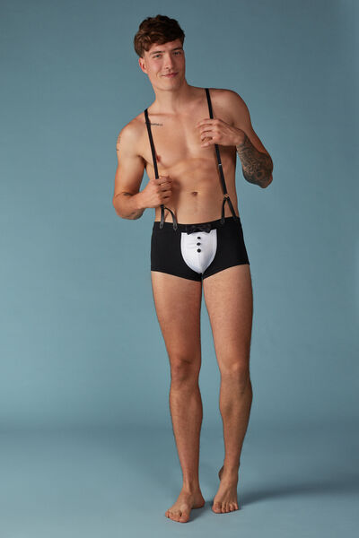 Boxers with Suspenders in Stretch Supima® Cotton