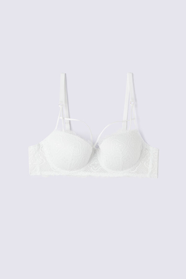 Sophy White Plus Balconette with Removable Push Up Cookies