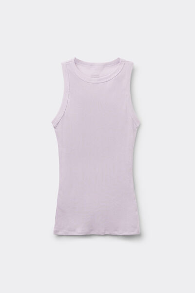 Superiorコットン リブ タンクトップ