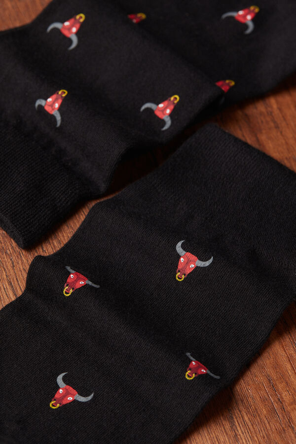 Long Patterned Soft Cotton Socks