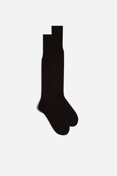 Lange Lisle sokken van satijn en katoen