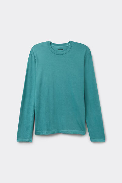 Bawełniana Bluzka z Długimi Rękawami Washed Collection