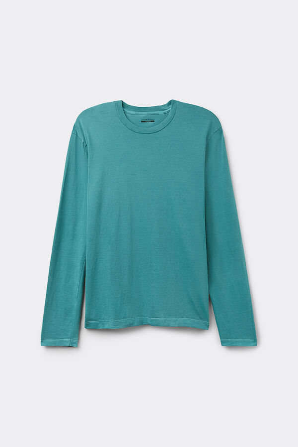 T-shirt manches longues en coton Washed Collection
