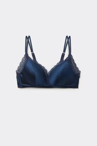 Soutien-gorge triangle sans armatures en soie TIZIANA
