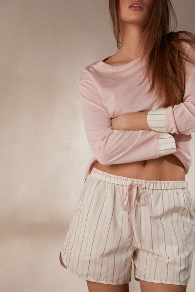 Soft Spring Plain-Weave Cotton Shorts
