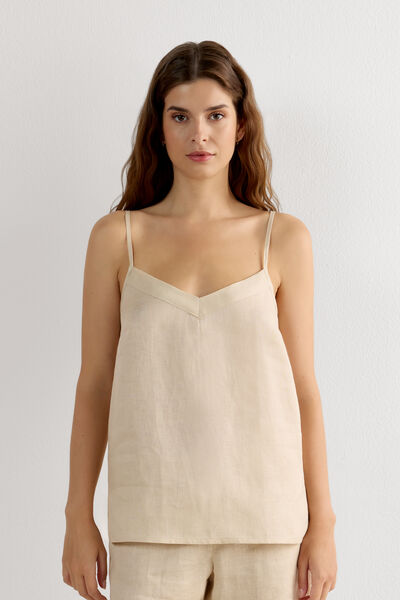 Top en toile de lin THE PURE LINEN