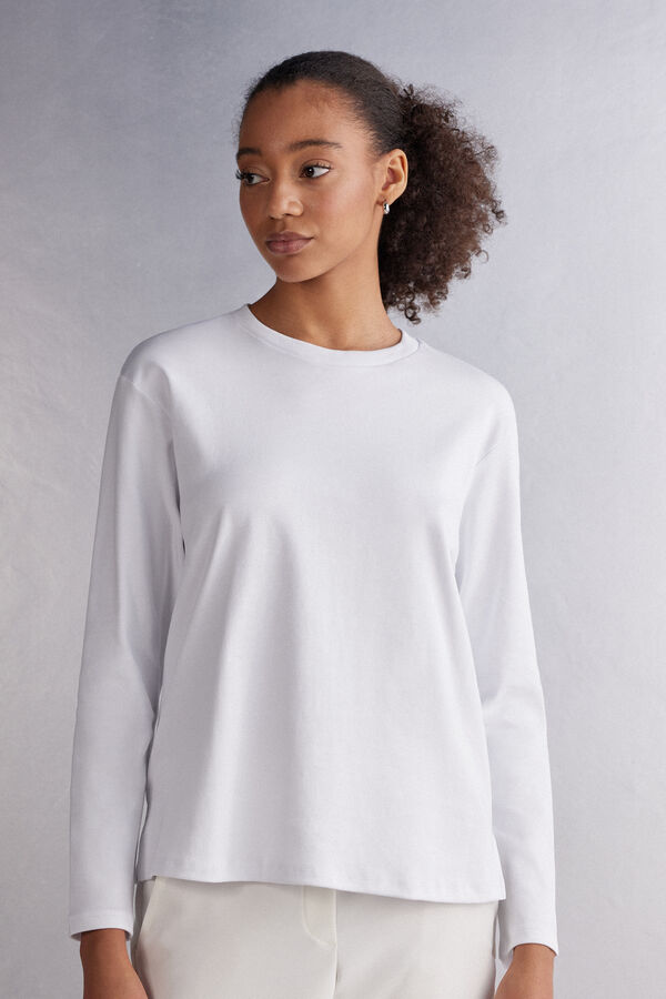 Long-Sleeved Cotton Top