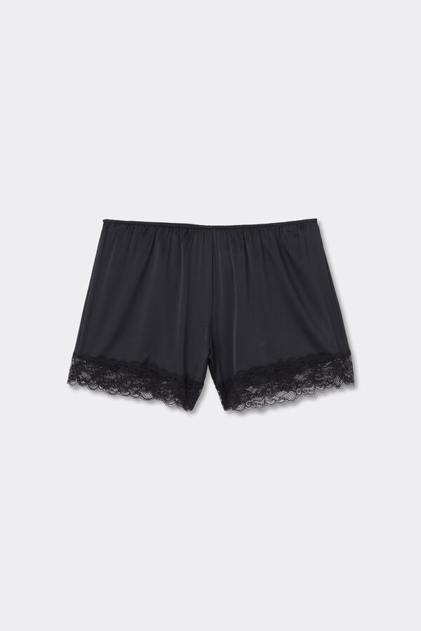 Silk Shorts with Lace