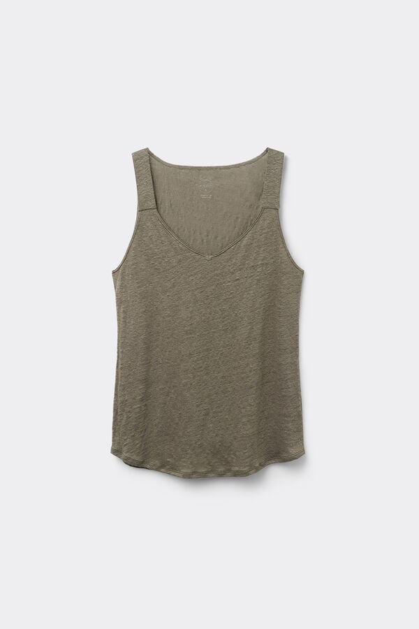 Canotta in Lino The Pure Linen