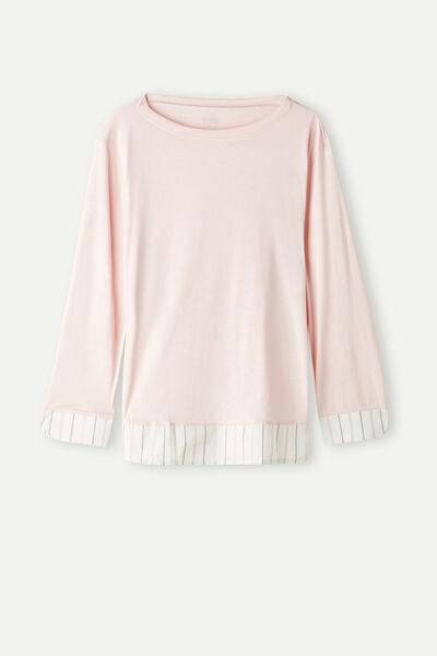 Soft Spring Long Sleeve Cotton Top