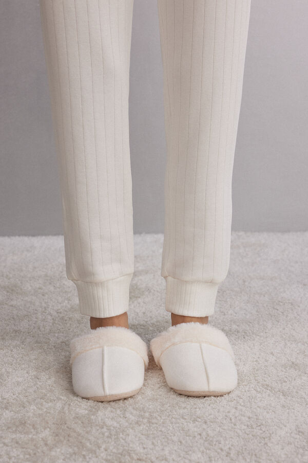 Pantufla Efecto Borreguito