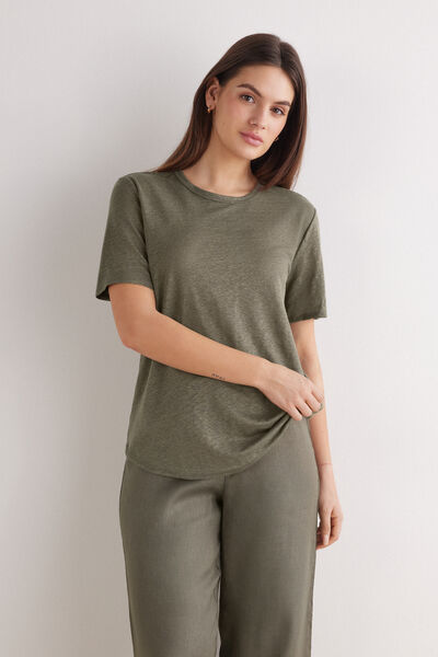 Maglia Manica Corta in Lino