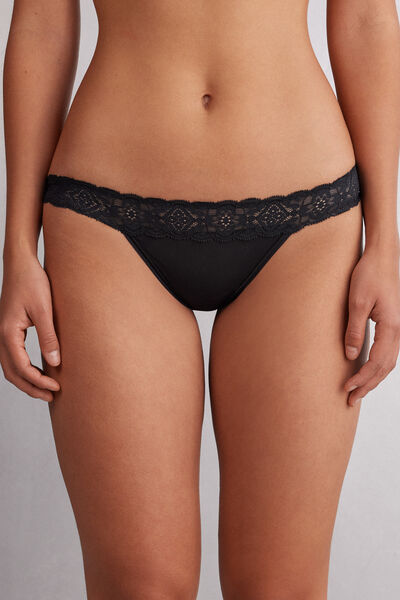Brazilian-Slip Carioca aus Spitze und Mikrofaser