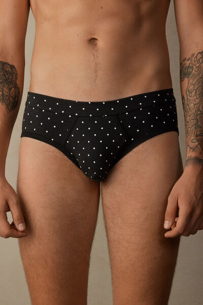 Dotted Briefs in Stretch Supima® Cotton