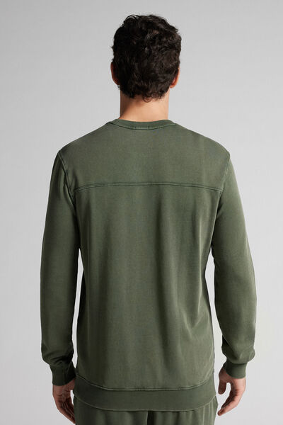 Washed Collection Crew-Neck Sweatshirt