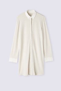 Baby It's Cold Outside Modal with Wool Button-Down Nightie