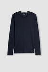 Long-sleeve Crew-Neck Merino-Wool Top