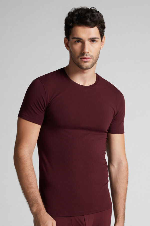 T-Shirt Uomo in Cotone Superior Elasticizzato