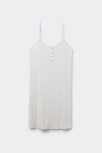 Chic Comfort Nightdress with Spaghetti Straps