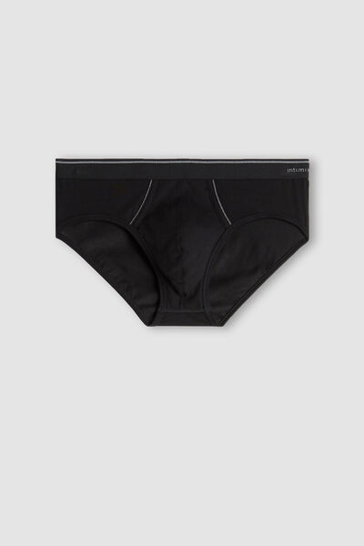 Superior Cotton Briefs with Exposed Elastic