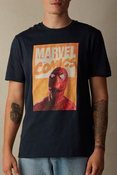 T-Shirt mit Spider-Man-Print