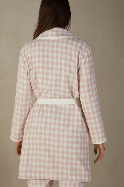 Gingham Lover Canvas Dressing Gown
