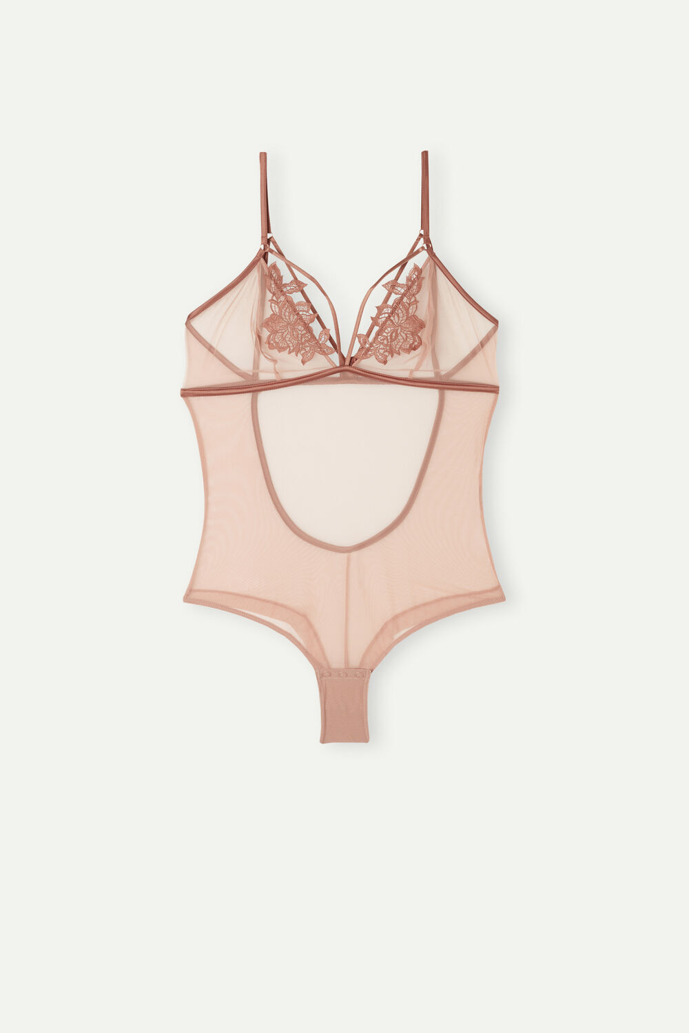 Nude Tulle Bodysuit