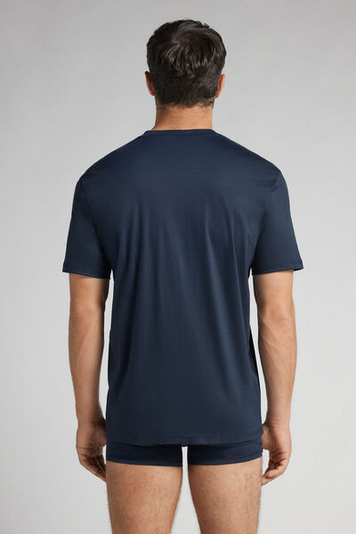 T-shirt z Merceryzowanej Bawełny Superlight Premium