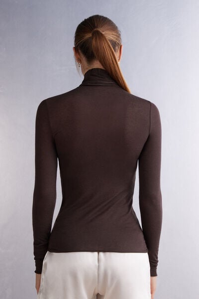 Modal Cashmere Ultralight High-Neck Top