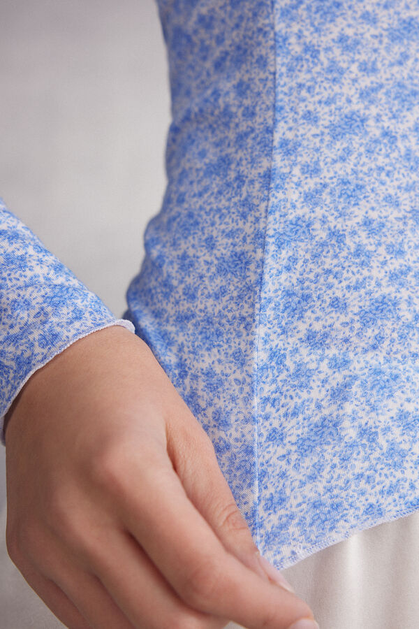 Sweet Talking Bateau Neck Top in Modal Ultralight with Cashmere