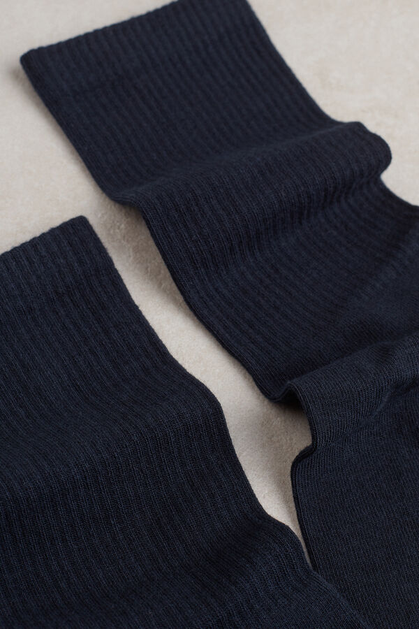Calcetines cortos de rizo de algodón